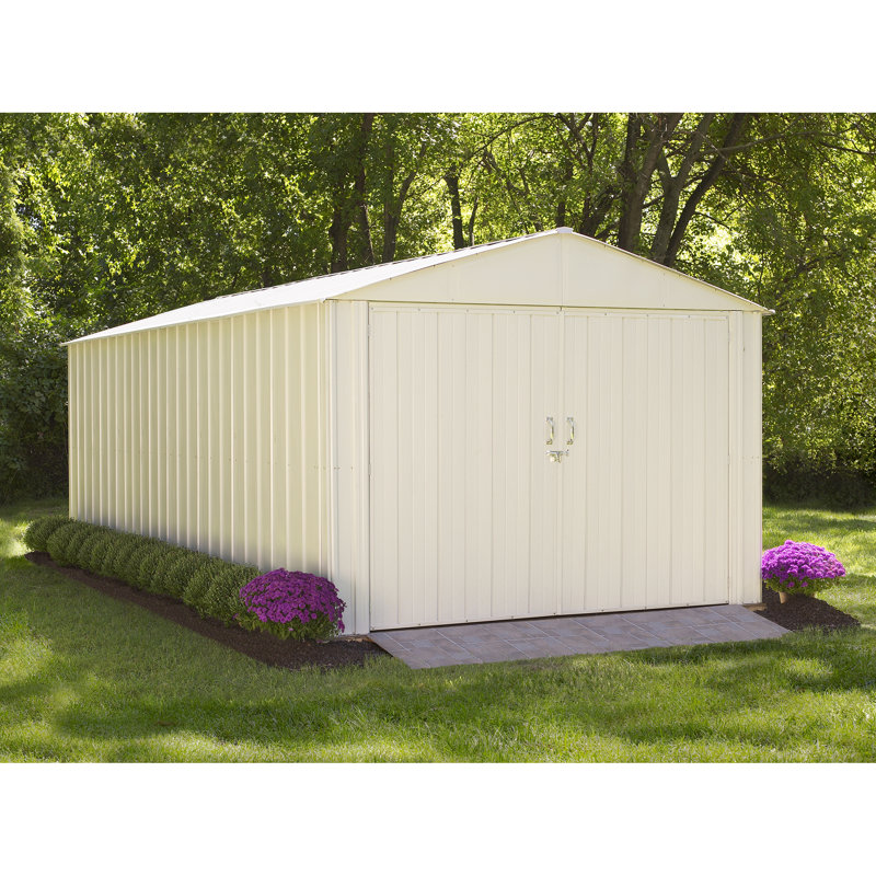 arrow commander 10 ft. w x 20 ft. d metal storage shed